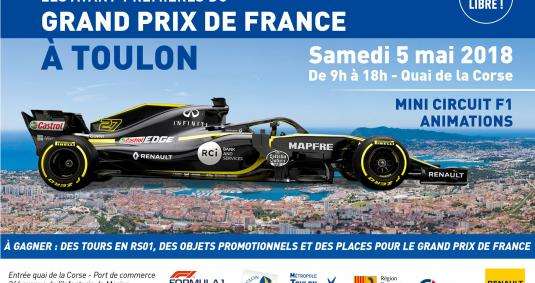 la Formule 1 débarque sur le port de Toulon