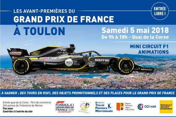 la Formule 1 débarque sur le port de Toulon